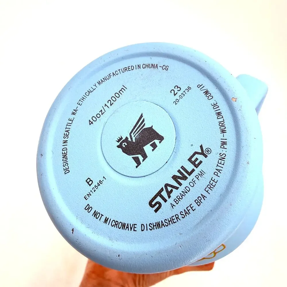 Stanley Hello Kitty Blue & Gold Logo 40 OZ Tumbler - Picture 7 of 8